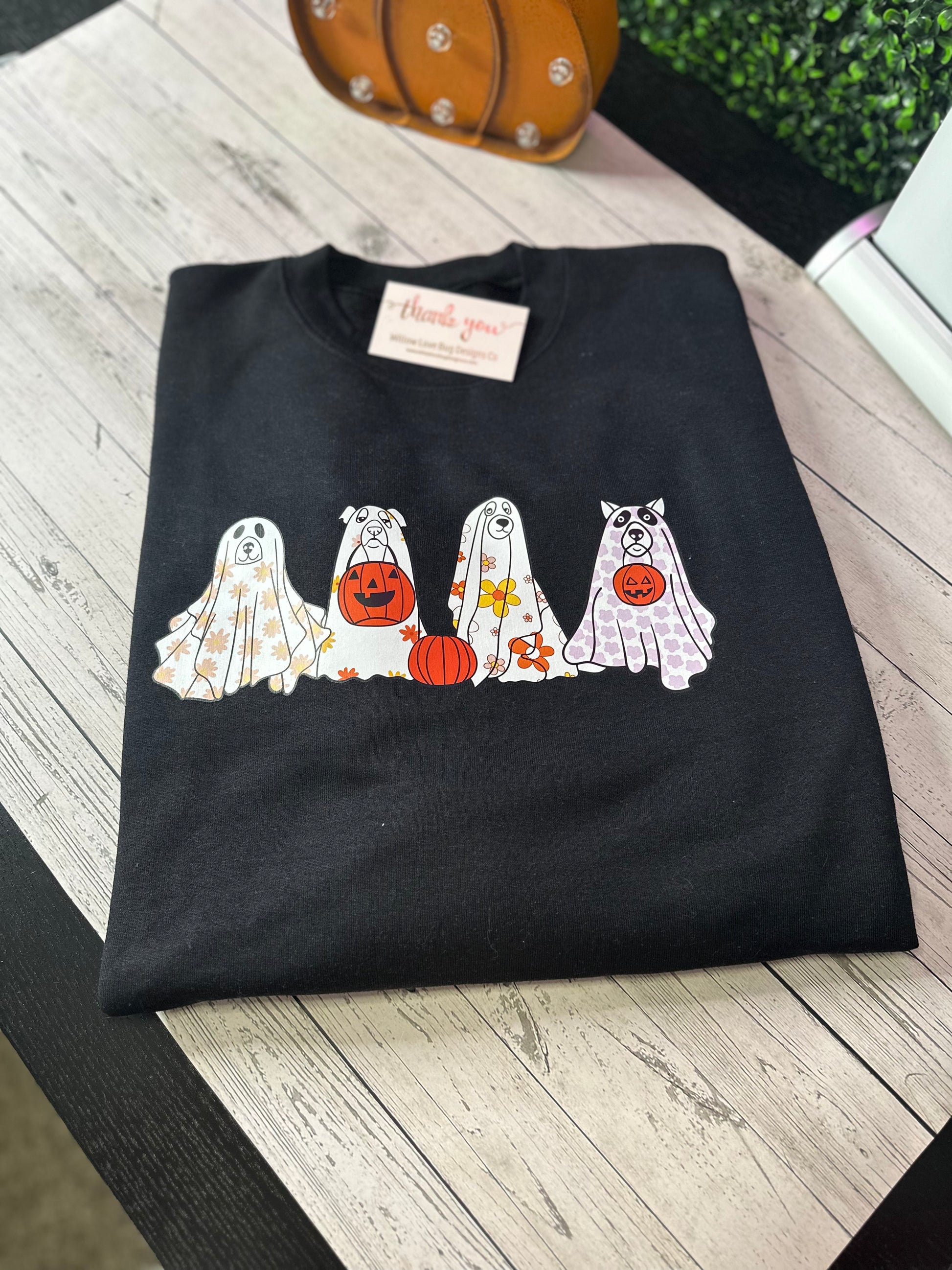 Ghost Dogs Tee or Crewneck - Willow Love Bug Designs 