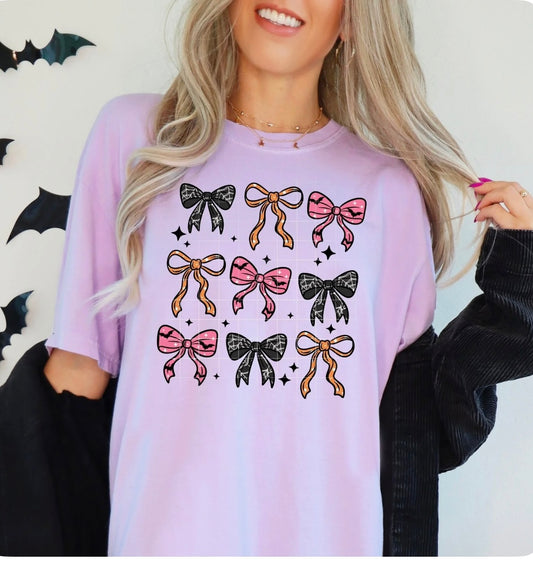 Spooky Bows Comfort Colors Tee