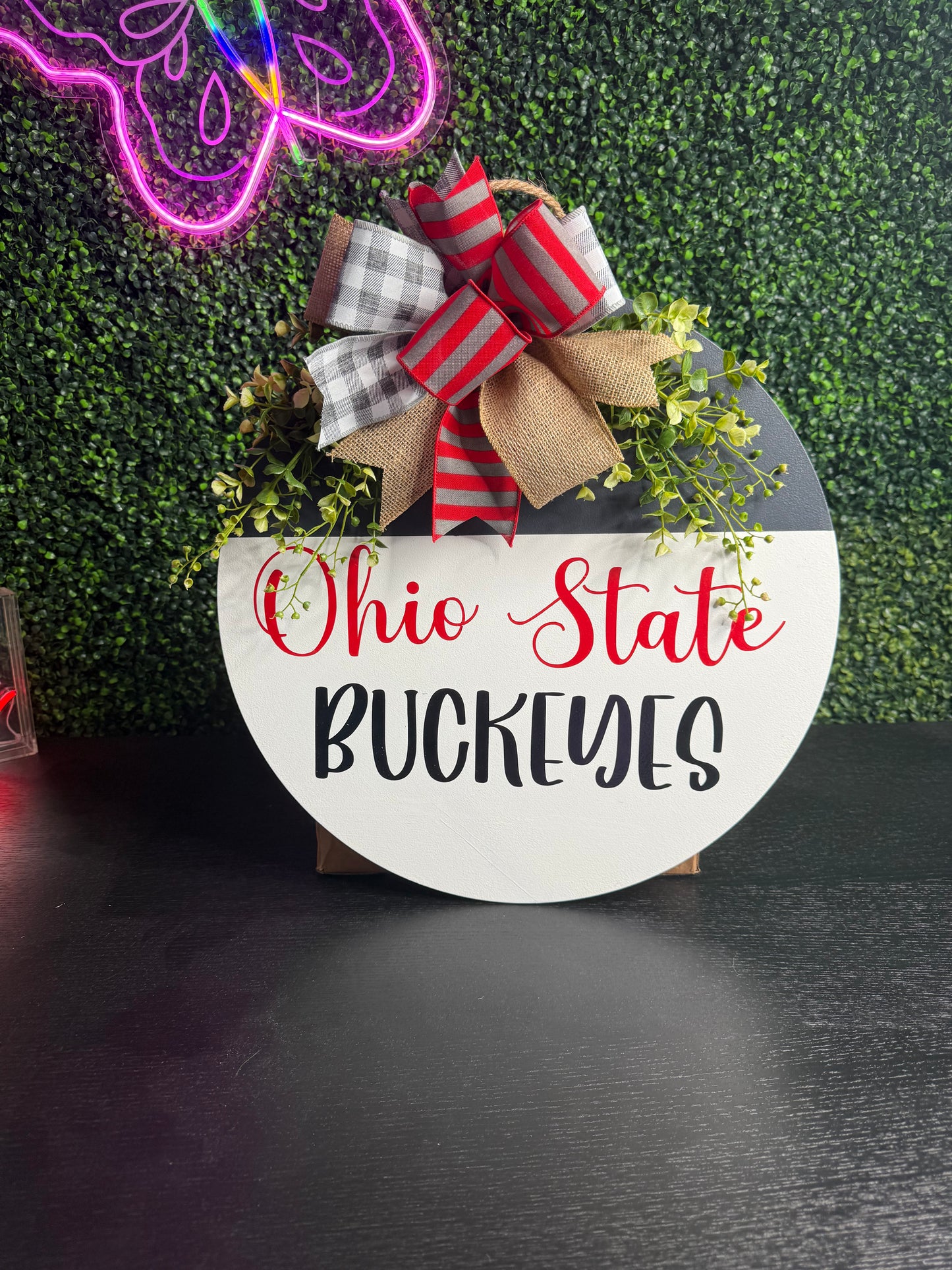 Ohio Football Door Hanger