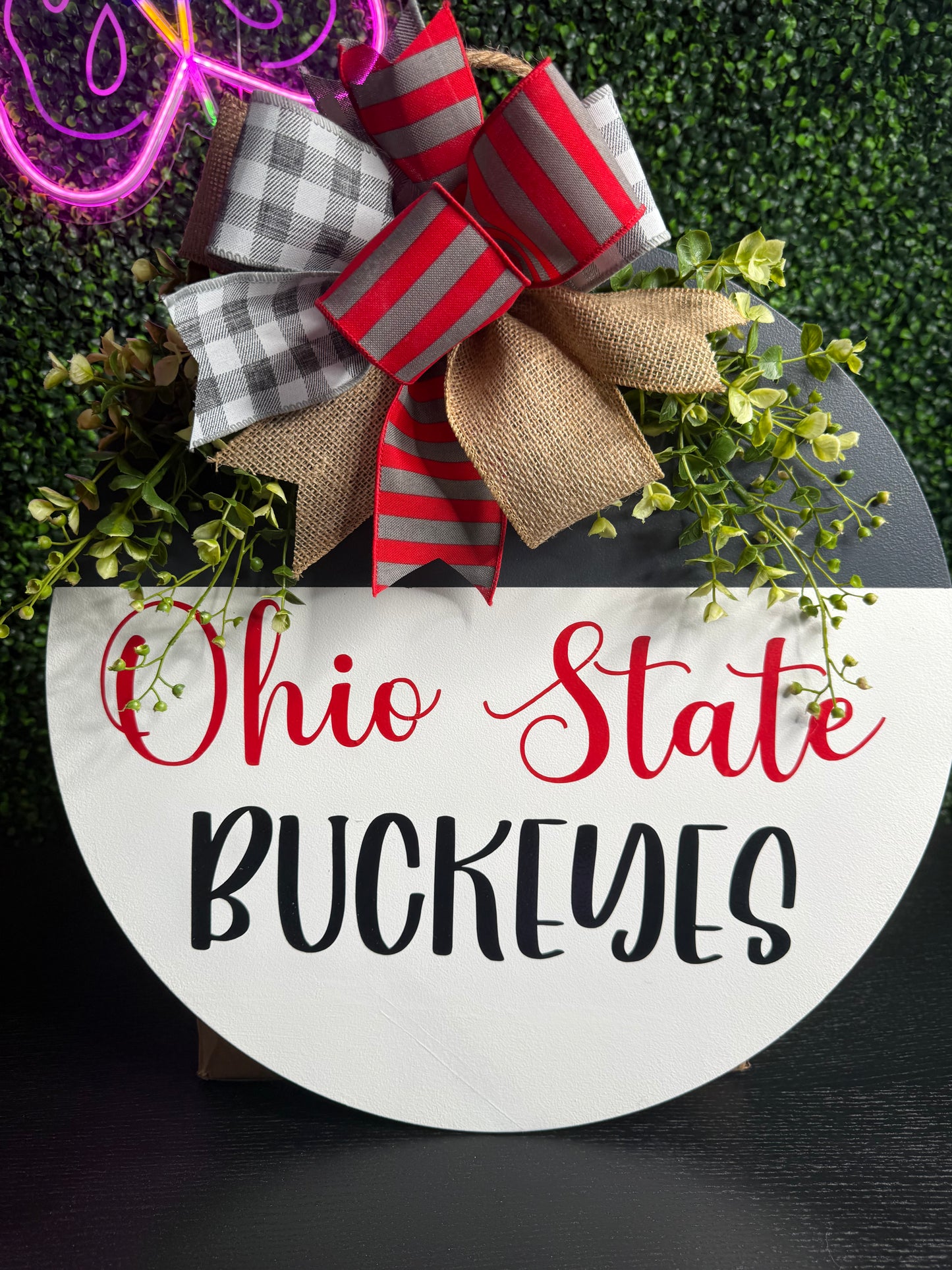 Ohio Football Door Hanger