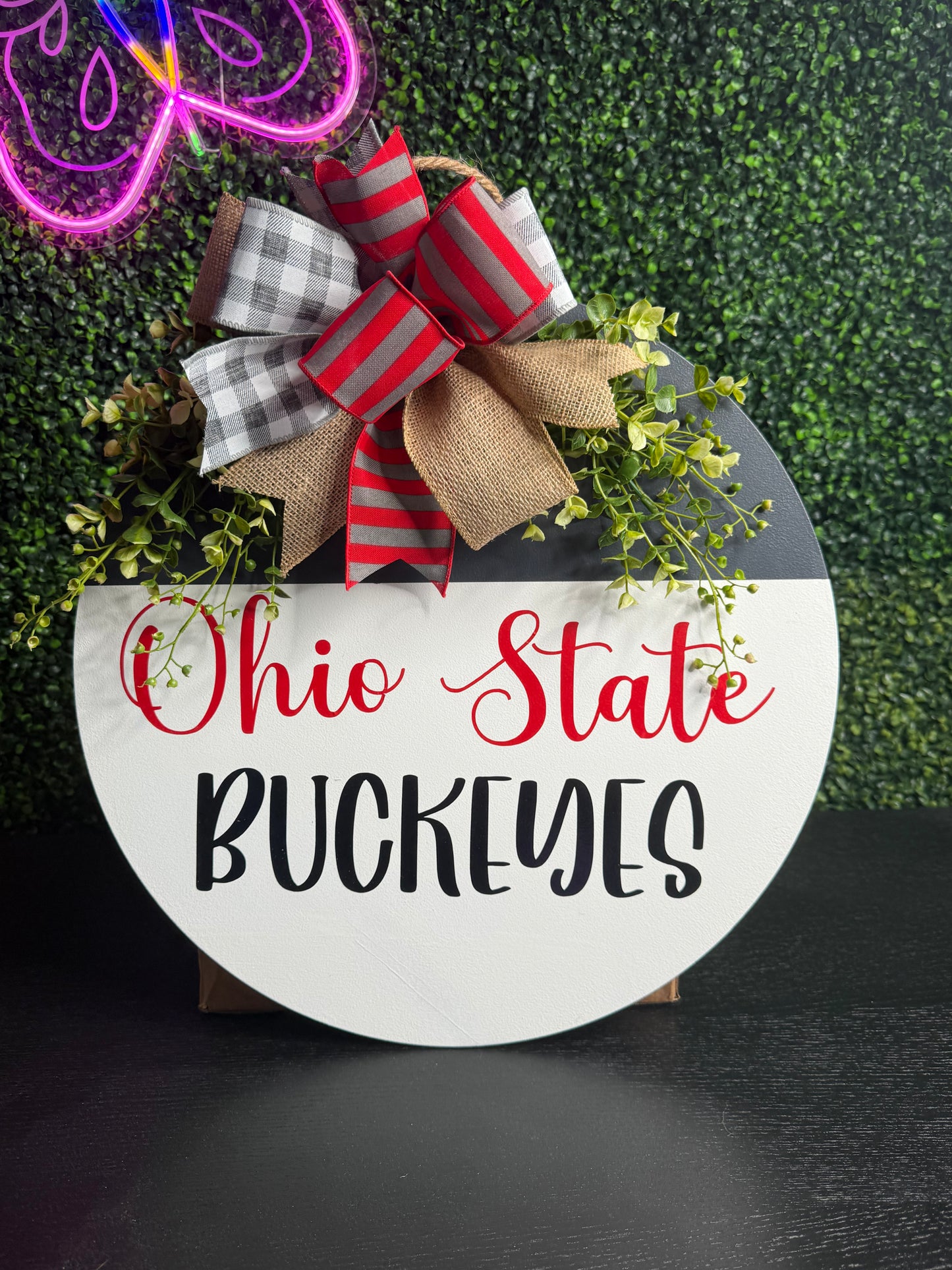 Ohio Football Door Hanger