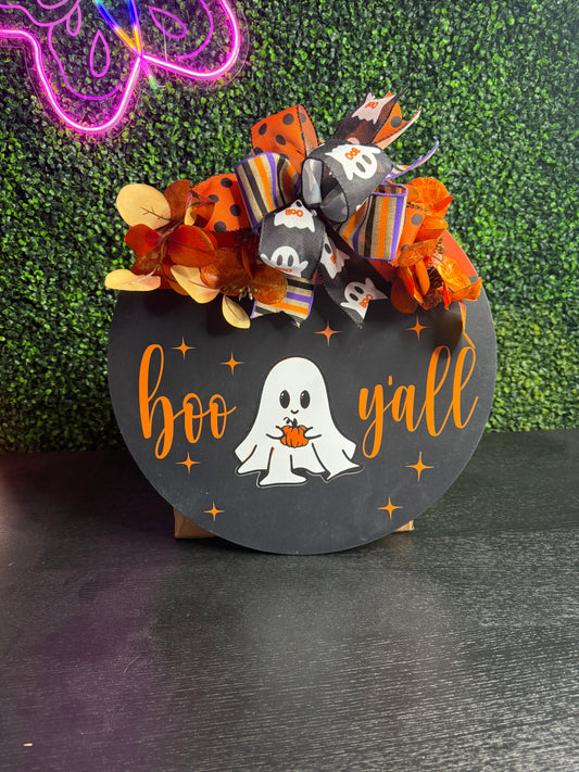 Boo Y’All Halloween Ghost Door Hanger