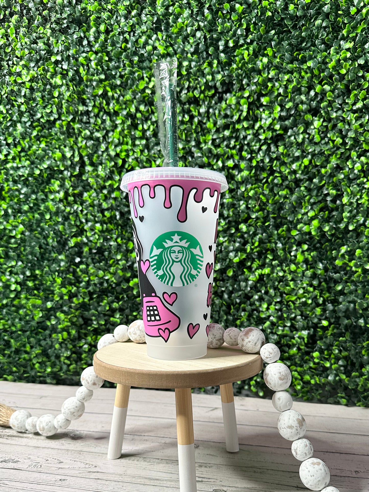 No You Hang Up Venti Cold Cup - Willow Love Bug Designs 