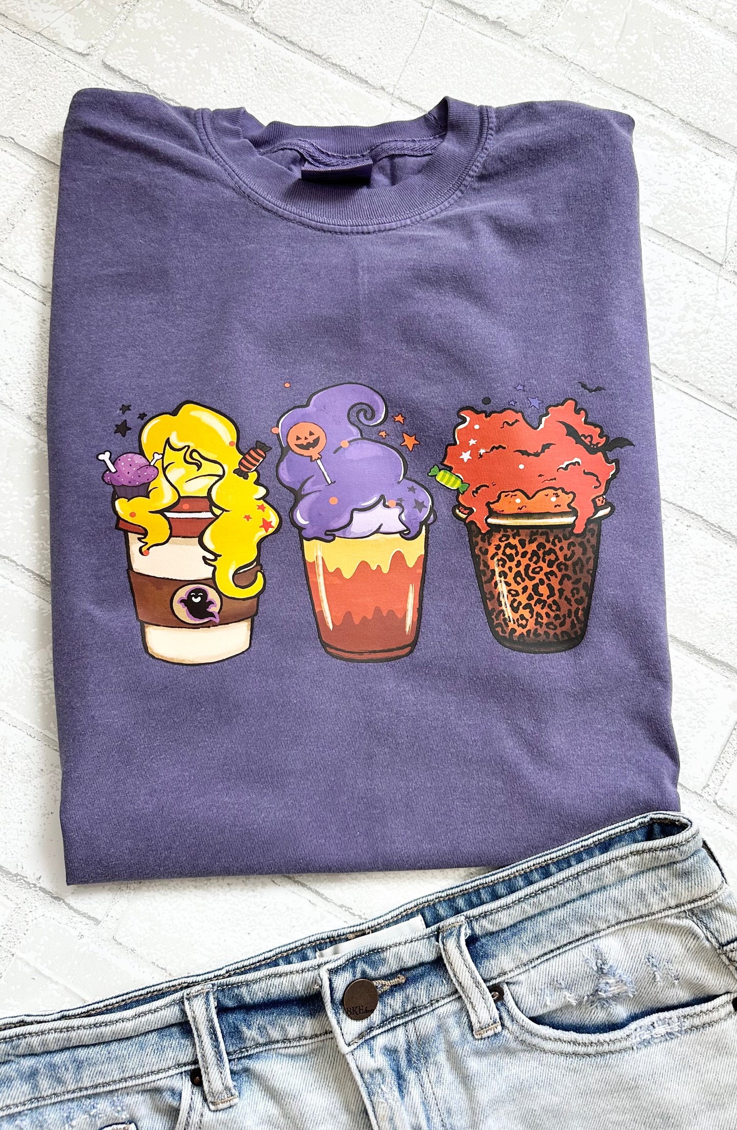 Witches Latte Cup T-Shirt - Willow Love Bug Designs 
