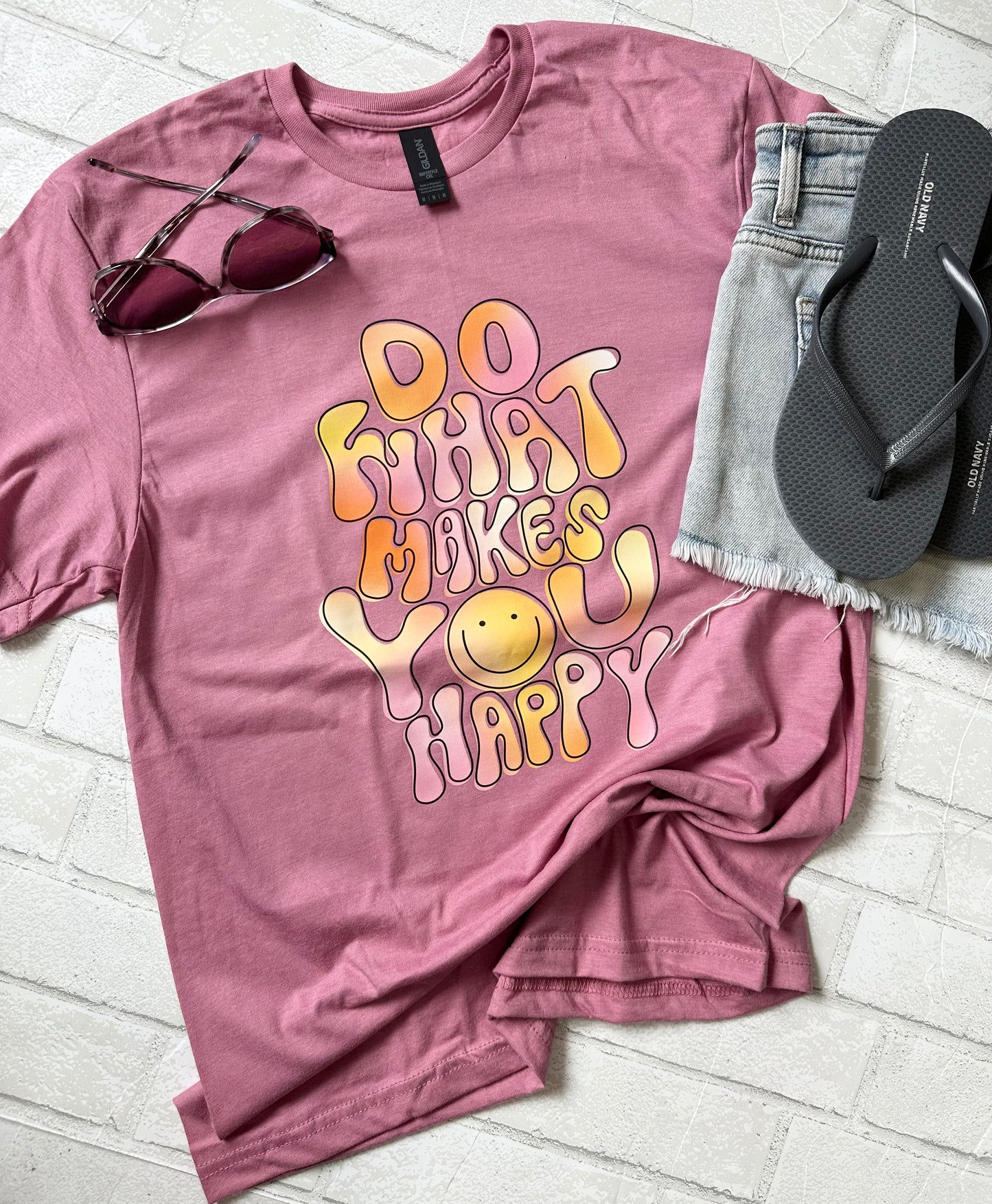 Do What Makes You Happy T-shirt - Willow Love Bug Designs 