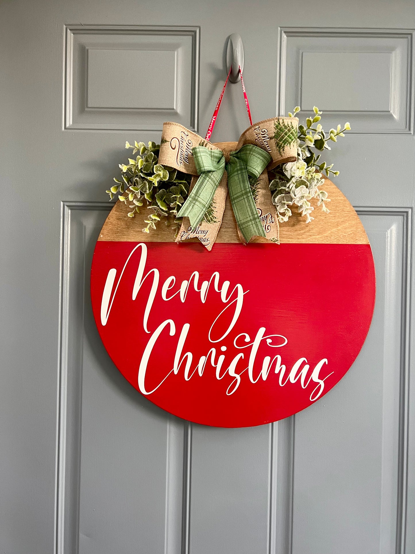 Christmas 18in Door Hanger - Willow Love Bug Designs 