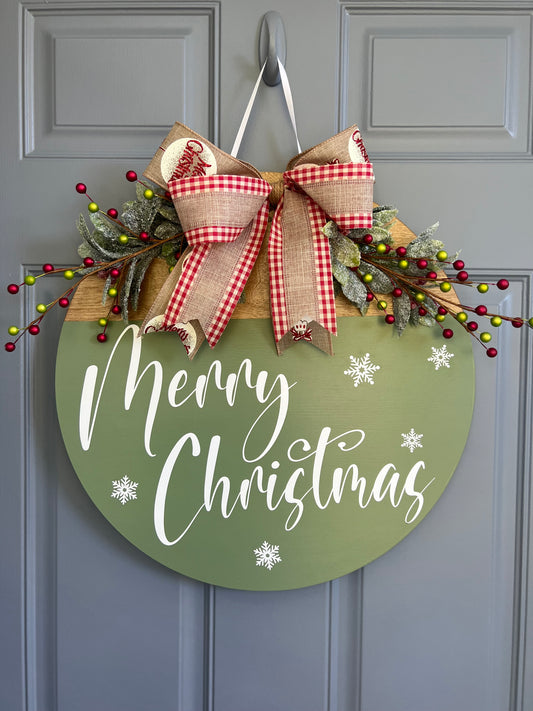 Christmas Door Hanger - Willow Love Bug Designs 