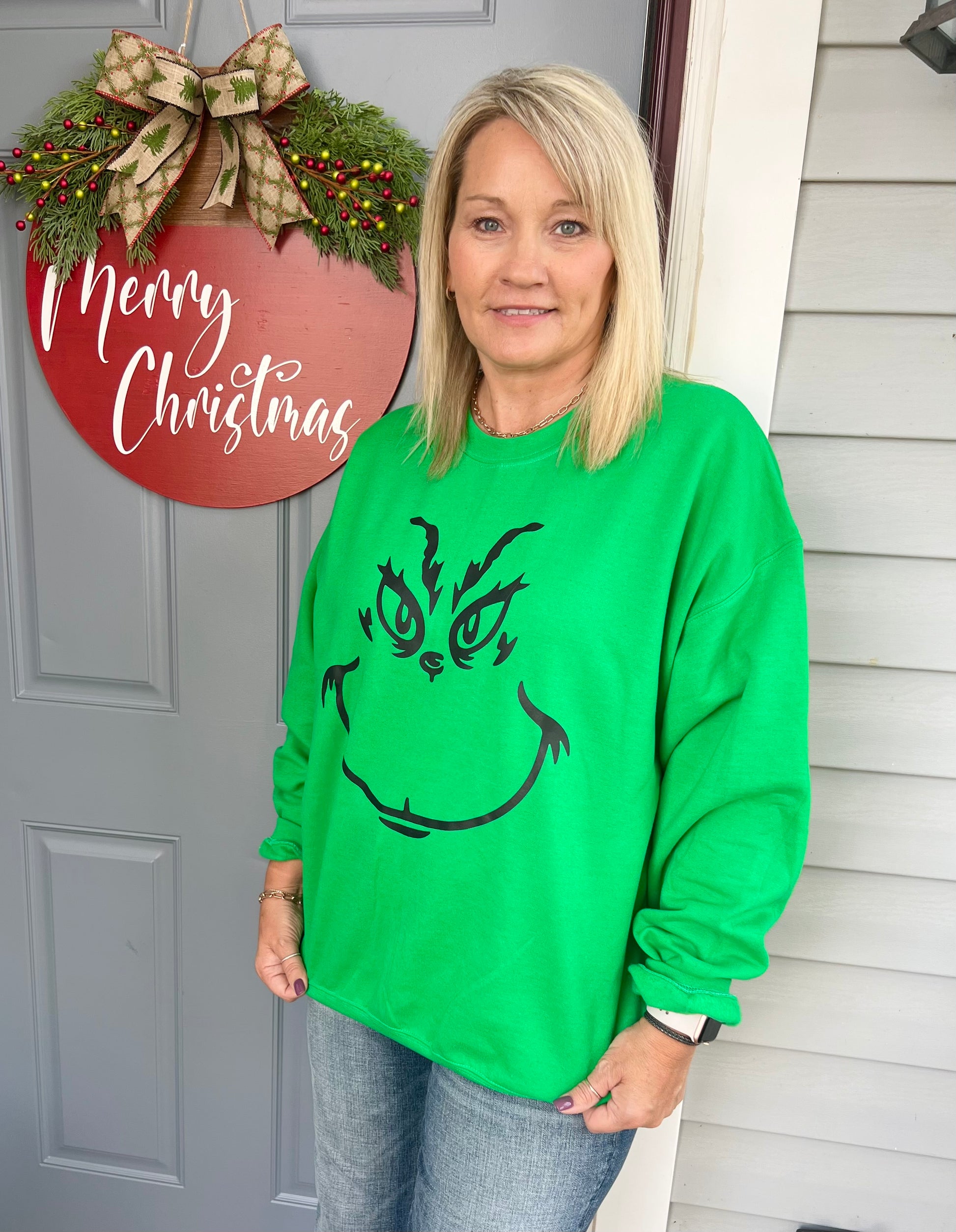 Green Man Face Pullover - Willow Love Bug Designs 