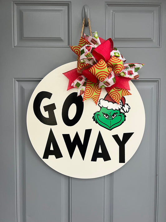 18in Go Away Door Hanger - Willow Love Bug Designs 