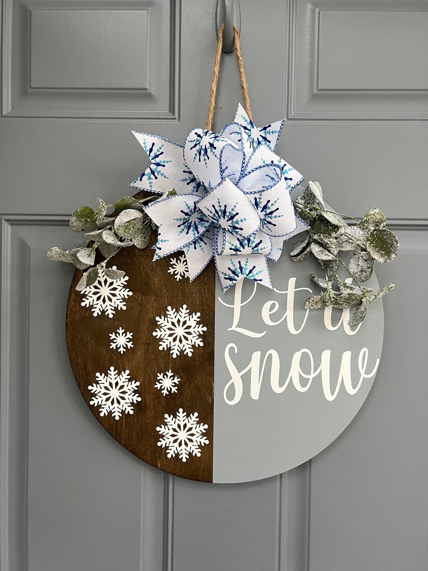 Let It Snow Door Hanger - Willow Love Bug Designs 