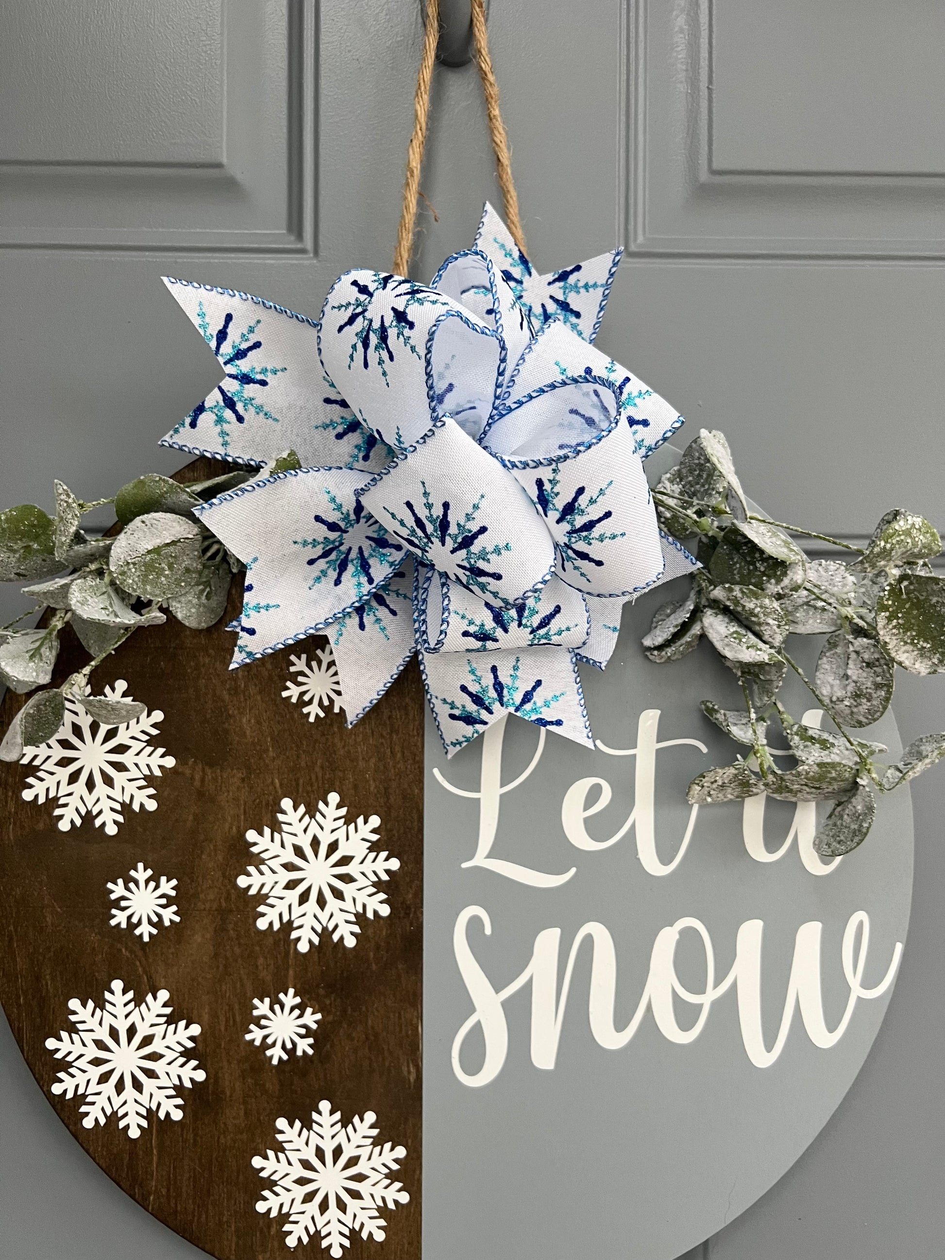 Let It Snow Door Hanger - Willow Love Bug Designs 