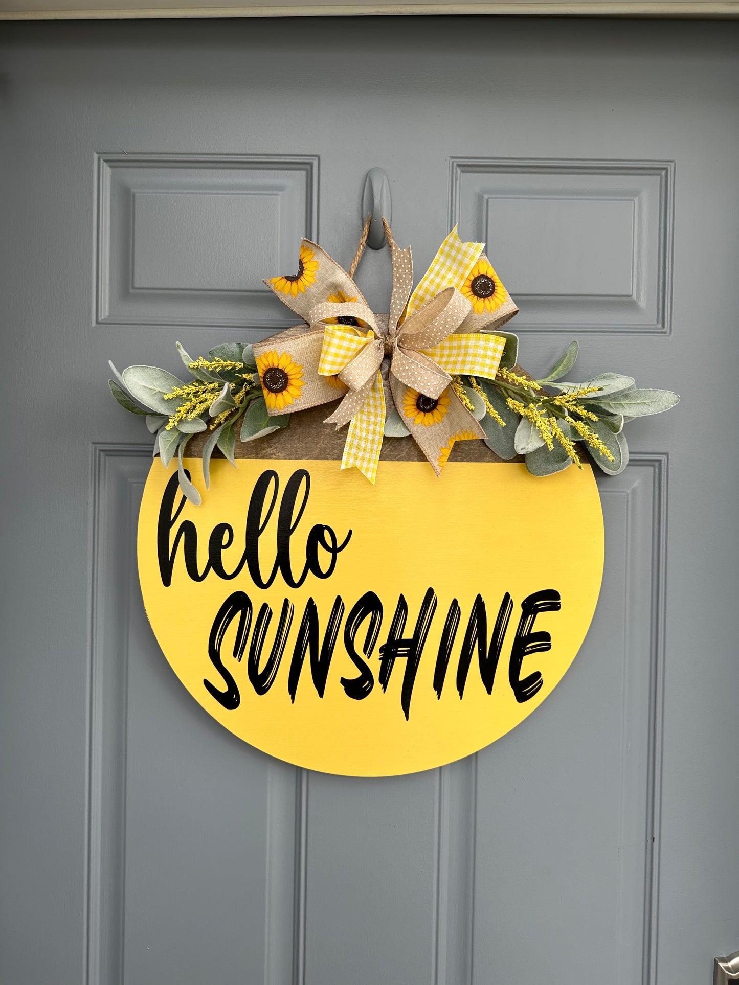 Hello Sunshine Door Hanger - Willow Love Bug Designs 