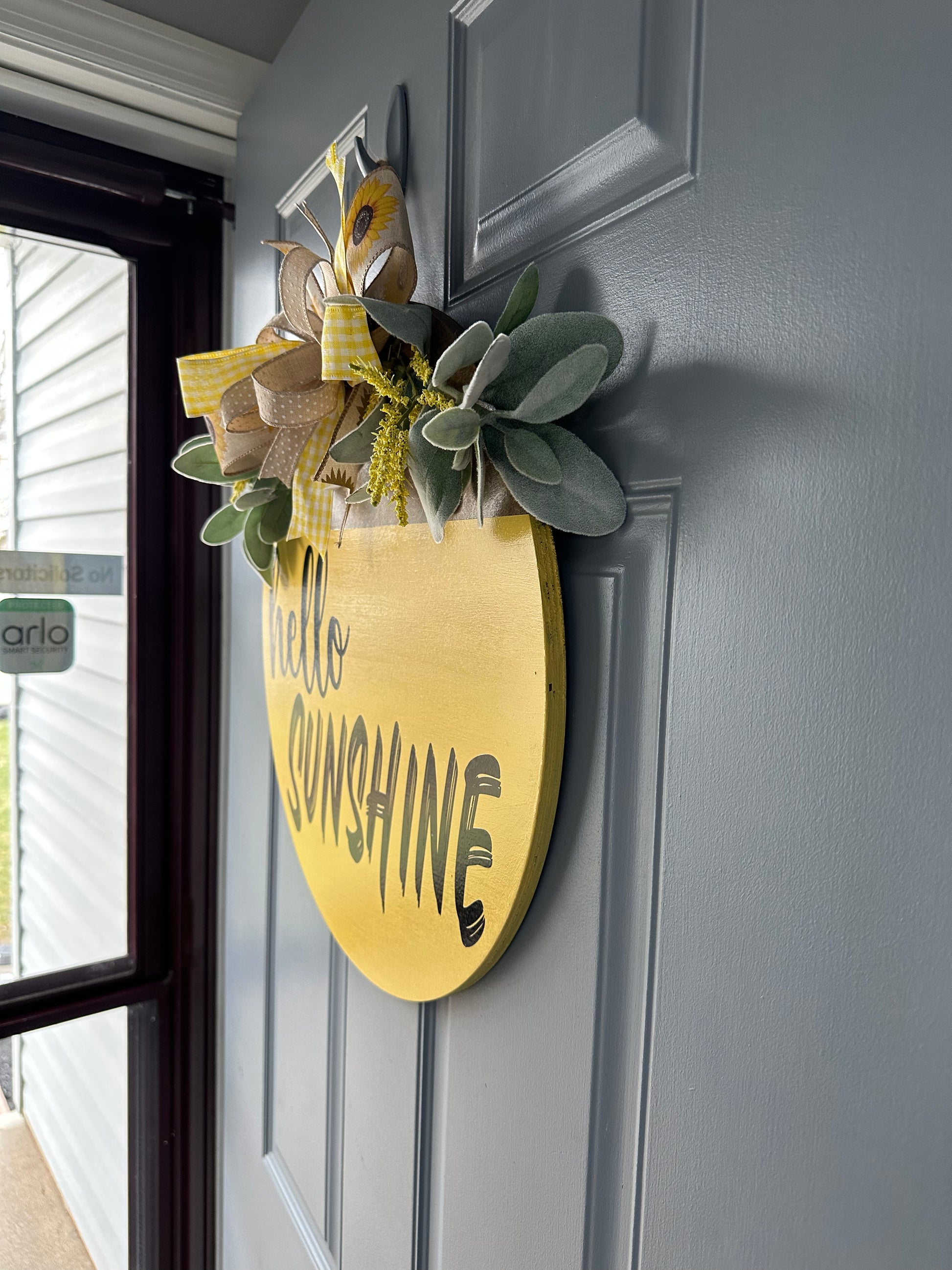 Hello Sunshine Door Hanger - Willow Love Bug Designs 