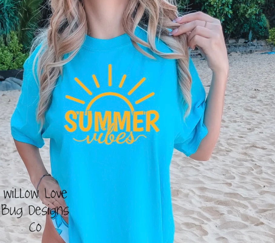 Summer Vibes T-Shirt - Willow Love Bug Designs 