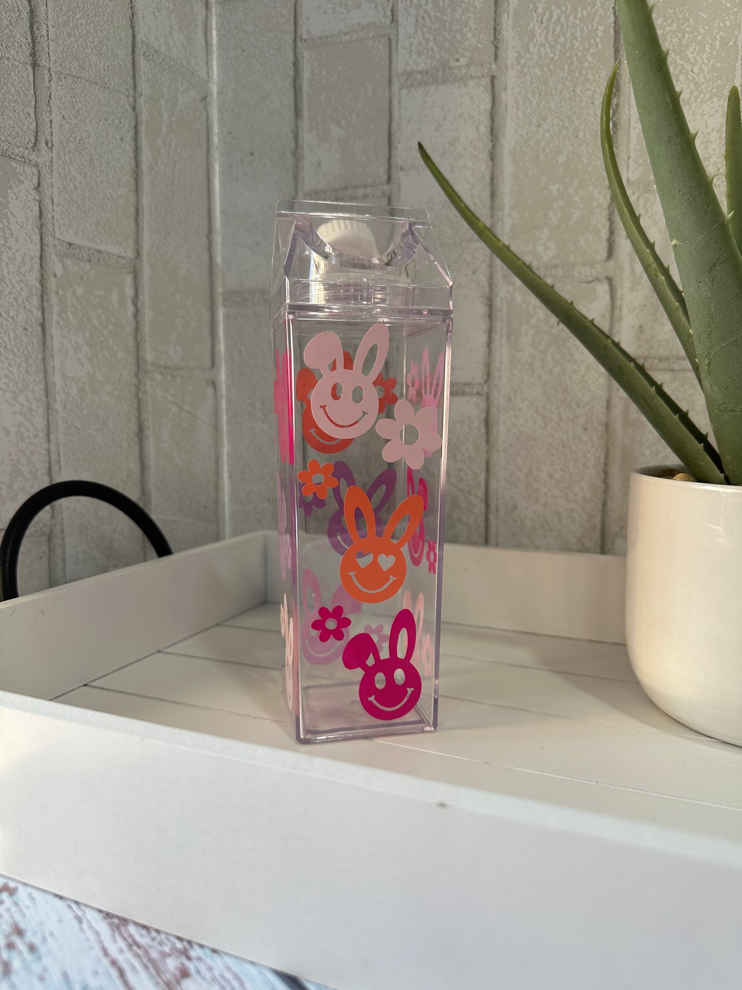 Milk Carton Water Bottle 17oz - Willow Love Bug Designs 