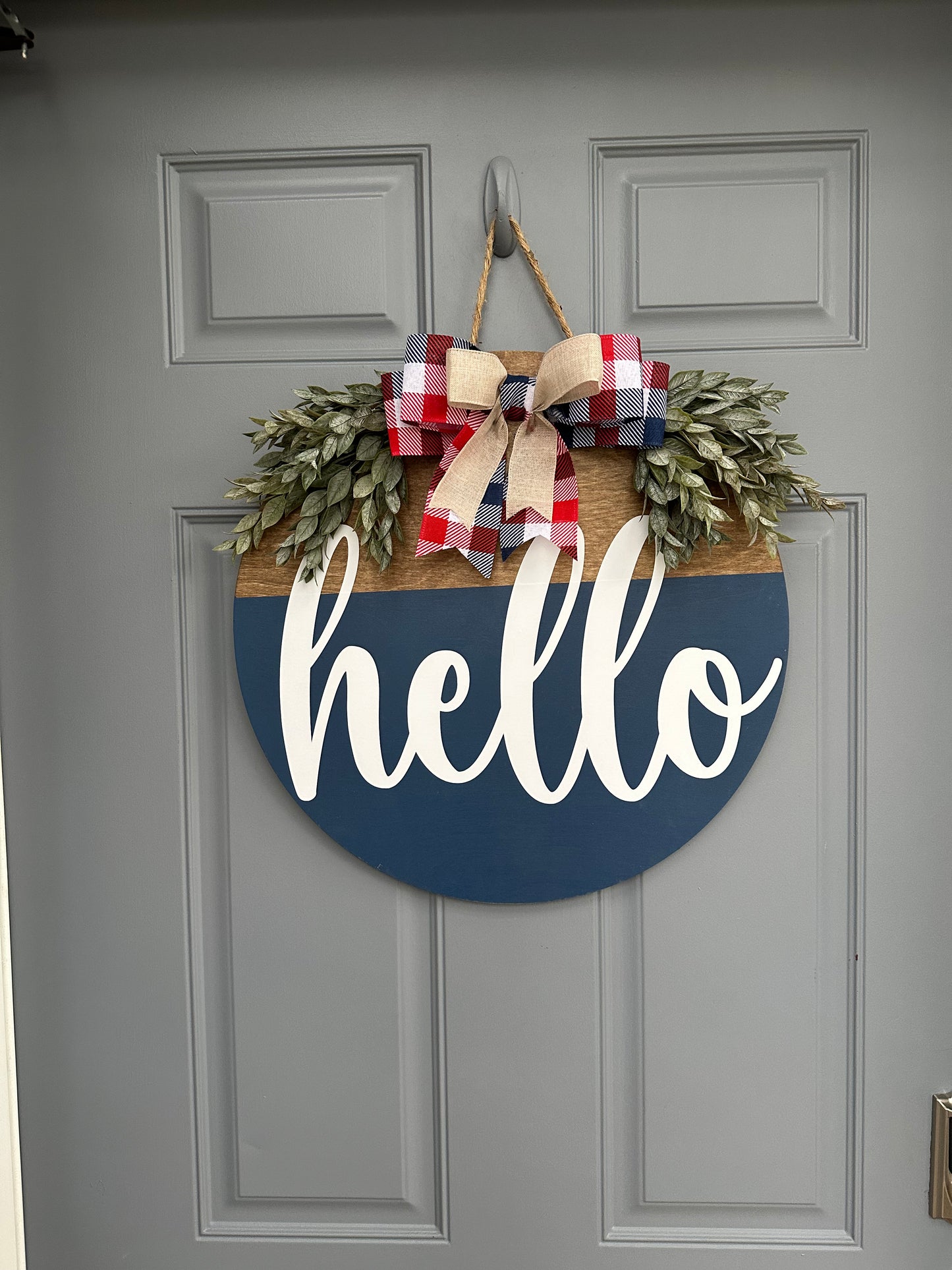 Hello Door Hanger - Willow Love Bug Designs 