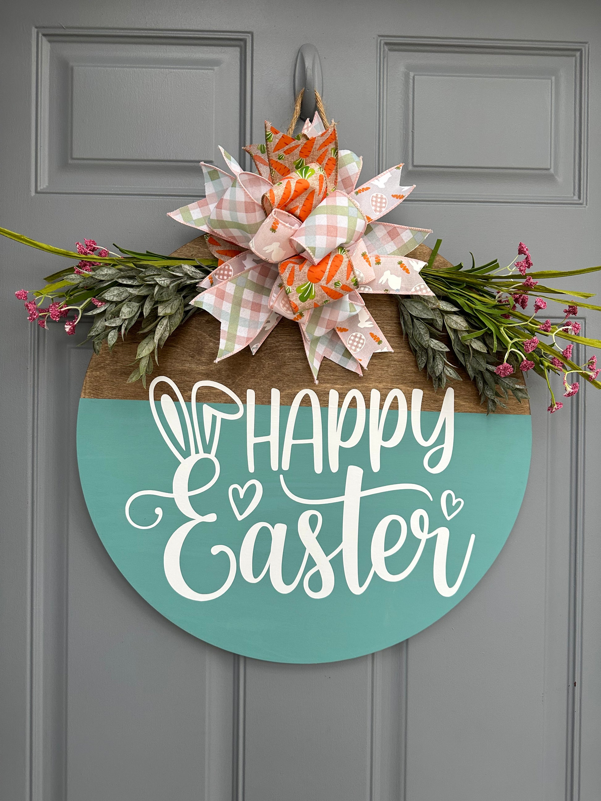 Happy Easter Door Hanger - Willow Love Bug Designs 