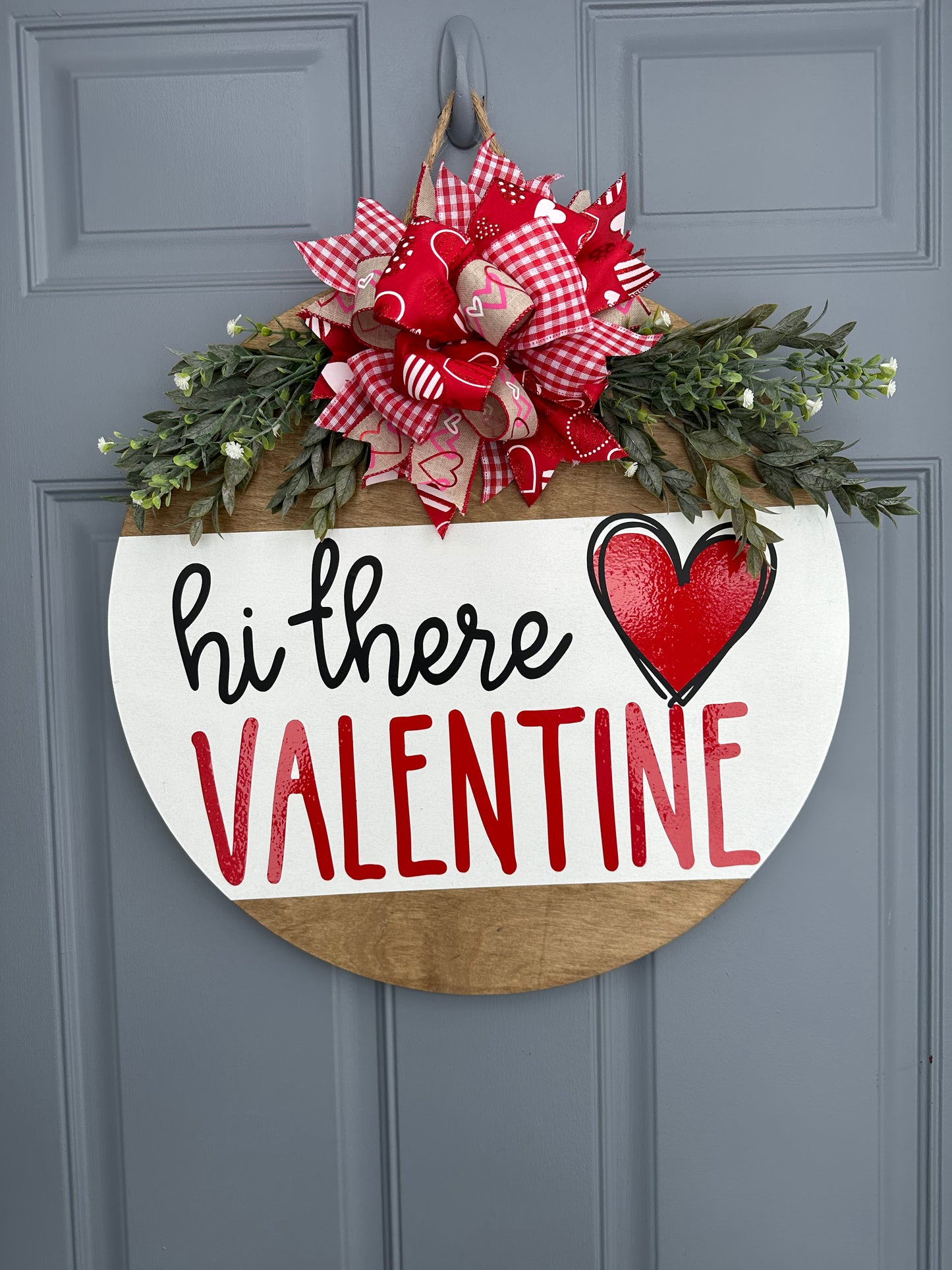 Hi There Valentine Door Hanger - Willow Love Bug Designs 