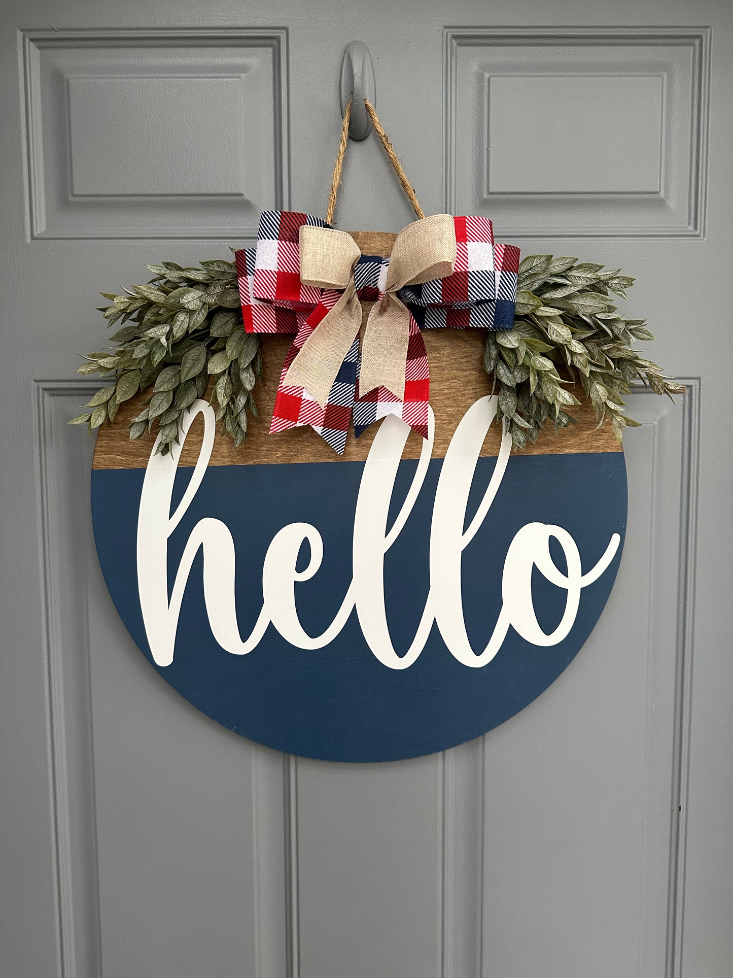 Hello Door Hanger - Willow Love Bug Designs 